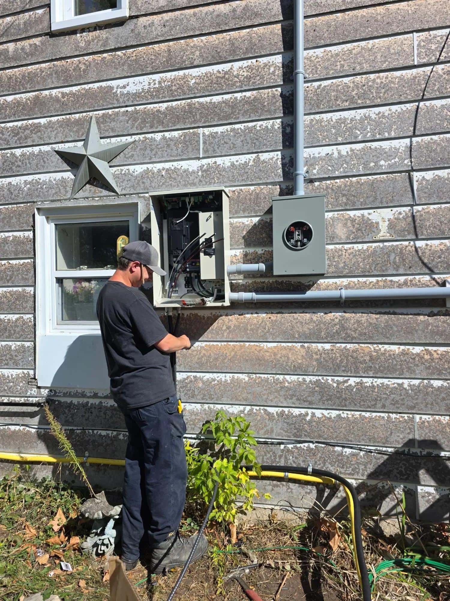 Licensed electrician performing residential electrical work in Hamilton Ontario