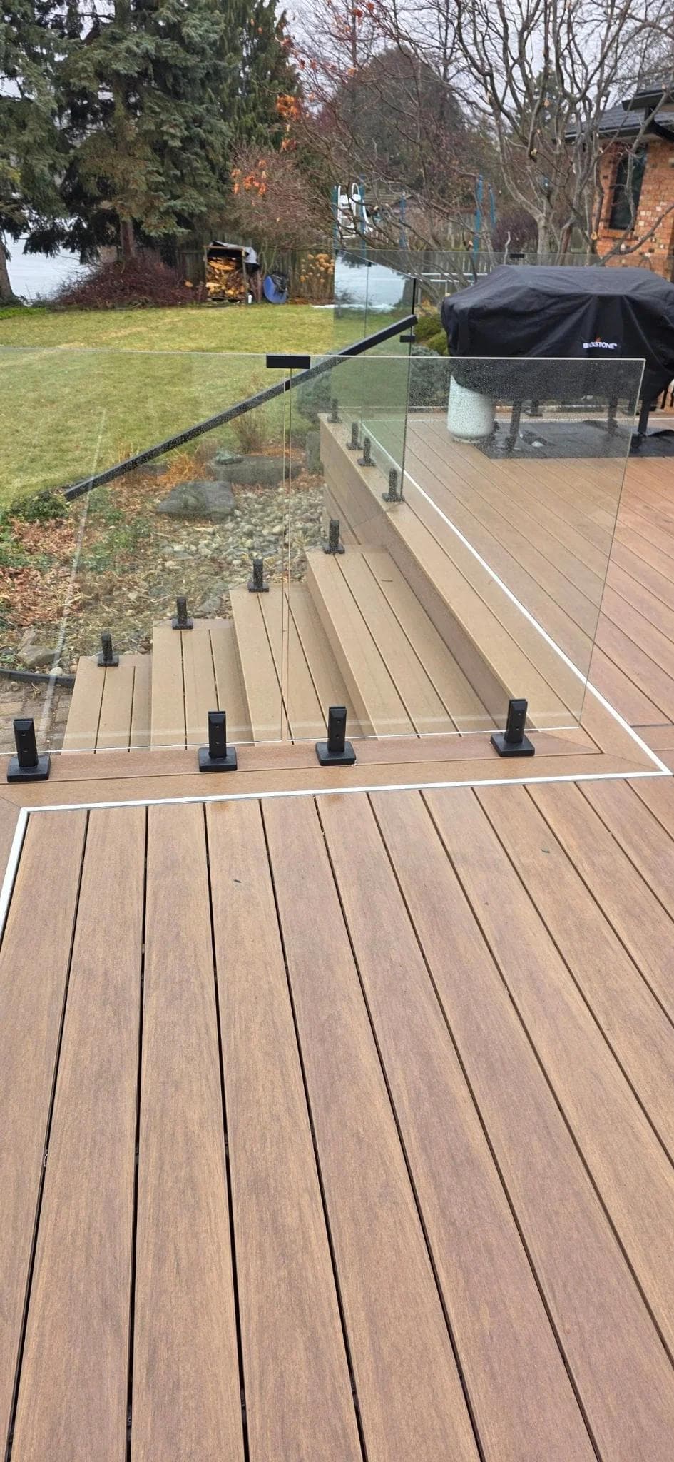 Deck Lighting - electrical work completed by licensed electrician in Hamilton Ontario